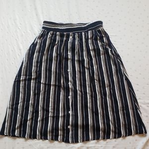 Kaileigh Striped Skirt WITH POCKETS